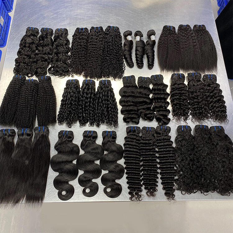 Fasci di capelli umani