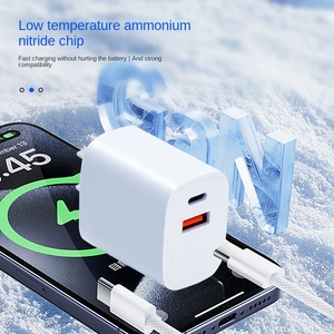 Apple PD20W için çift bağlantı hızlı şarj QC3.0 şarj kafa ile tip-c 5V/1A çıkış 20W güç abd Plug in hediye kutusu - Product Image 2
