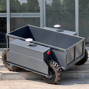 AT-500 Custom Industrial Use 500KG Payload Large Wheels All Terrain Stone Slab <strong>Electric</strong> Transport Cart