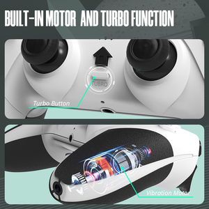 Fabricante al por mayor Gamepad profesional BT controlador de juego inalámbrico con botones de joystick programables y motor de vibración - Product Image 4