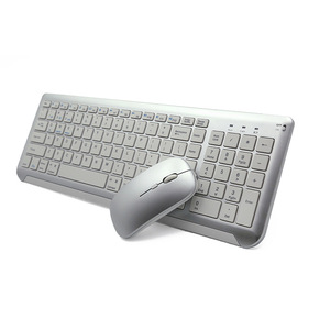 Teclado inalámbrico BT 2,4G de alta calidad y teclado de ratón con combinaciones de ratón para PC Tablet Phone - Product Image 1