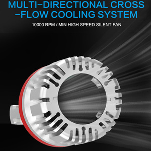 U9 araba LED far ampulü H4 Hb4 LED dönüşüm kiti far LED 9005 H11 H7 - Product Image 5