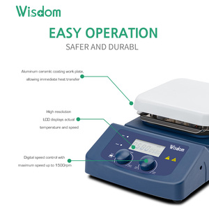 WISDOM MX-W-PT Lab Heizplatte Programmier barer Magnet rührer mit Timer PT1000 Sensor 999 Min Laborgeräte - Product Image 3