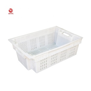 מוצק מתכנס וstackable פלסטיק דגי תיבה/מיכל/מקפיא מגש עבור עופות צמח