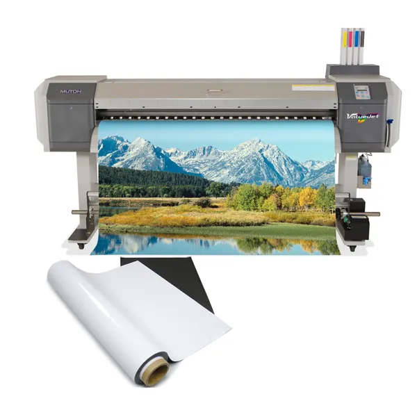 Feuille de papier magnétique imprimable pour imprimante à jet d'encre