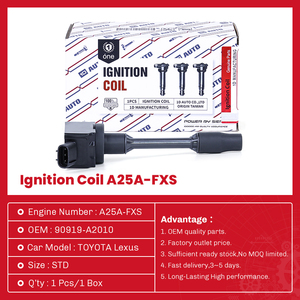 自動車部品高性能イグニッションコイルA25A-<span class=keywords><strong>FXS</strong></span> OEM: 90919-02277,90919-A2010トヨタ用イグニッションコイル