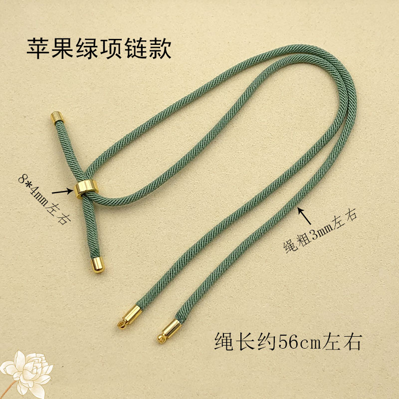Collar verde manzana