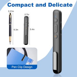 USB-C/USB-A Smart Board Slideshow Clicker Drahtloser grüner Laserpointer Remote Presenter & PowerPoint Advancer Stift typ Clicker