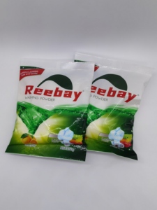 Mavi yüksek kaliteli çamaşır deterjanı çamaşır tozu sabun tozu 1kg özel tasarım ambalaj beyaz mavi çiçek - Product Image 4
