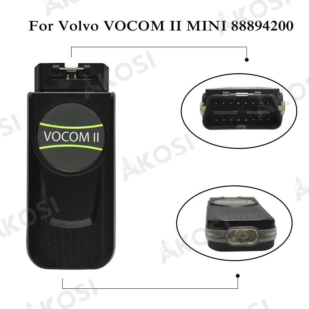 Per Volvo VOCOM 2 88890400 escavatore da costruzione per autobus per camion per strumento diagnostico VOCOM II Vocom2 mini 88894200