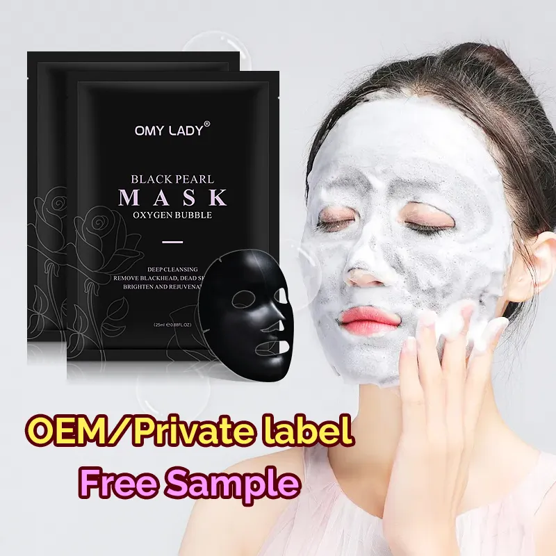 Prodotti di bellezza per le donne Low MOQ Omy Lady maschera per il viso in cotone foglio di pulizia profonda maschere per la pulizia del viso