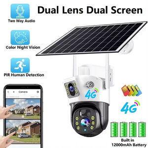 V380 Dual Lens Bullet Dome WiFi 4G with Solar Panel and Rechargeable Battery CCTV Security Camera, Suitable for Outdoor <strong>Use</strong> - Product Image 3