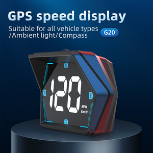 HD GPS Head-up Display G20 Big Font Digital Speedometer for All Cars <strong>MPH</strong> <strong>Km</strong>/h Universal Heads up Display with Bracket - Product Image 2