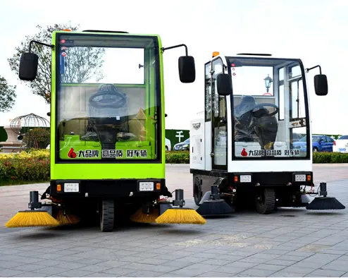 Balade mobile de RNKJ sur le camion simple de balayeuse d'opération de machines de nettoyage de route