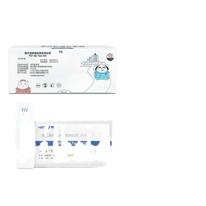 Современная пластиковая тестовая бумага на антитела для кошек, ВИЧ и Фив, Коллоидная Золотая карта для теста для домашних животных, тест на вирус для домашних кошек на празднование Нового года - Product Image 1