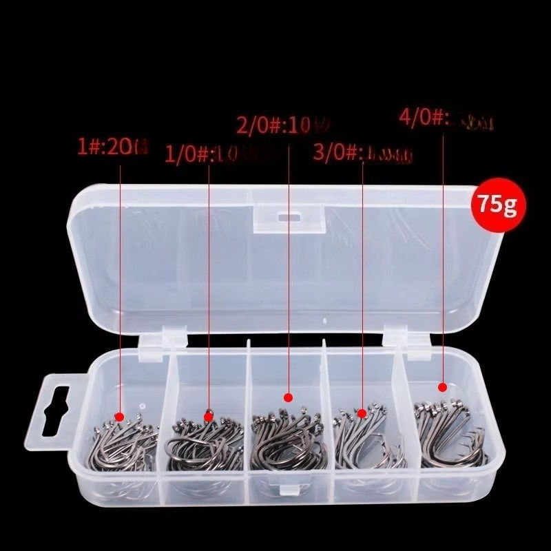 ชุดตะขอเกี่ยวปลายแขน 75 ชิ้น (ตะแกรงเล็กห้าช่อง) แบบมัลติ