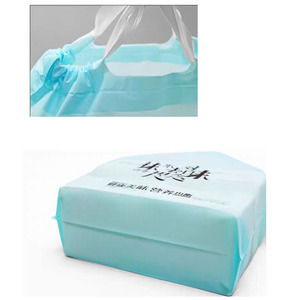 批发纯色PE拉绳拉手拉绳购物袋带舒适塑料袋 - Product Image 6