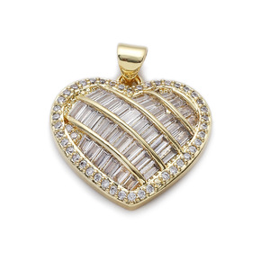 Trẻ Em Của Ins Phong Cách Tình Yêu Bông Tai Vòng Đeo Tay Tự Làm Phụ Kiện Trang Trí Đồ Trang Sức Vòng Cổ Tinh Tế Mạ Vàng Zircon Mặt Dây Chuyền - Product Image 4