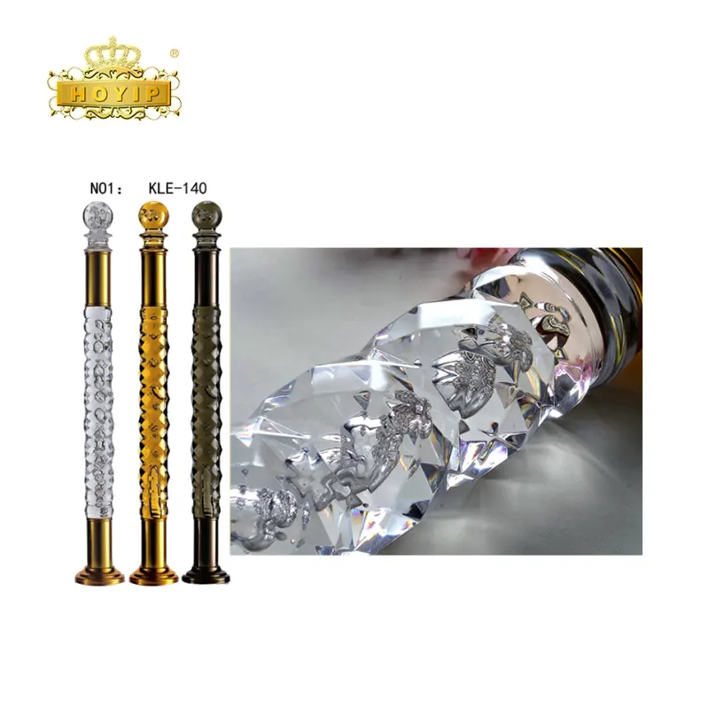 Hoyip Factory Direct Selling Veiligheid Balustrade Leuning Baluster Glas Decoratieve Balusters Met Crystal Ball