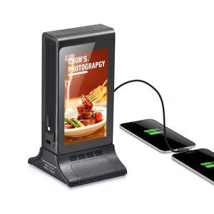 FYD835E Dual 7 pulgadas WIFI tablero interactivo Tabletop Digital Signage publicidad carga pantalla reproductor Sensor de movimiento incorporado - Product Image 4