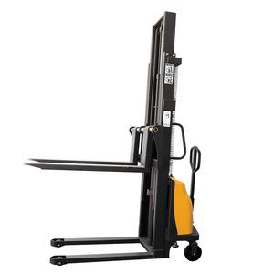 Apilador de paletas de plataforma de carga lateral todo terreno barato con altura de elevación de 3500Mm 1T 1,5 T apilador semieléctrico - Product Image 5