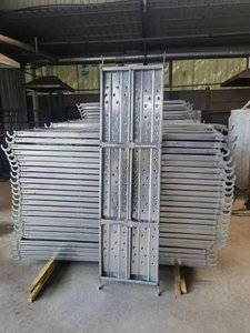 Q345 galvanizado pintado H marco escalera andamio caminar a través de andamio para la construcción de edificios - Product Image 2