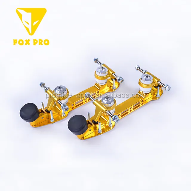 Fox pro quad skate 7005 placas de alumínio, com rolha de borracha, adequada para eixo 8mm