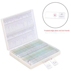Portaobjetos de microscopio para portaobjetos de muestras de vidrio microscópico de laboratorio