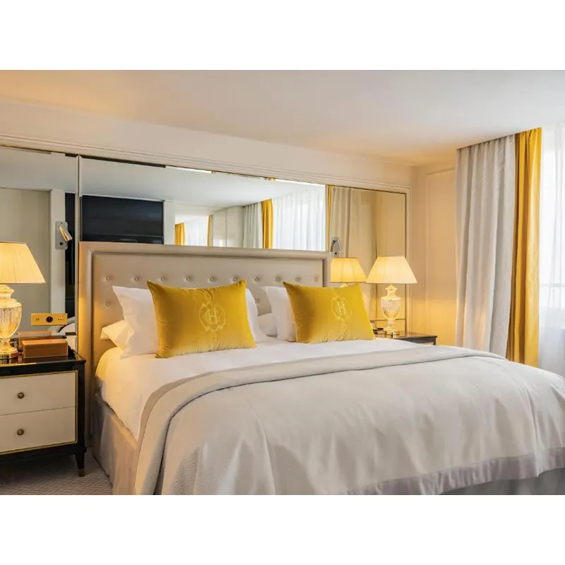 5 yıldızlı Modern lüks Hilton otel yatak odası seti yatak odası otel mobilyaları