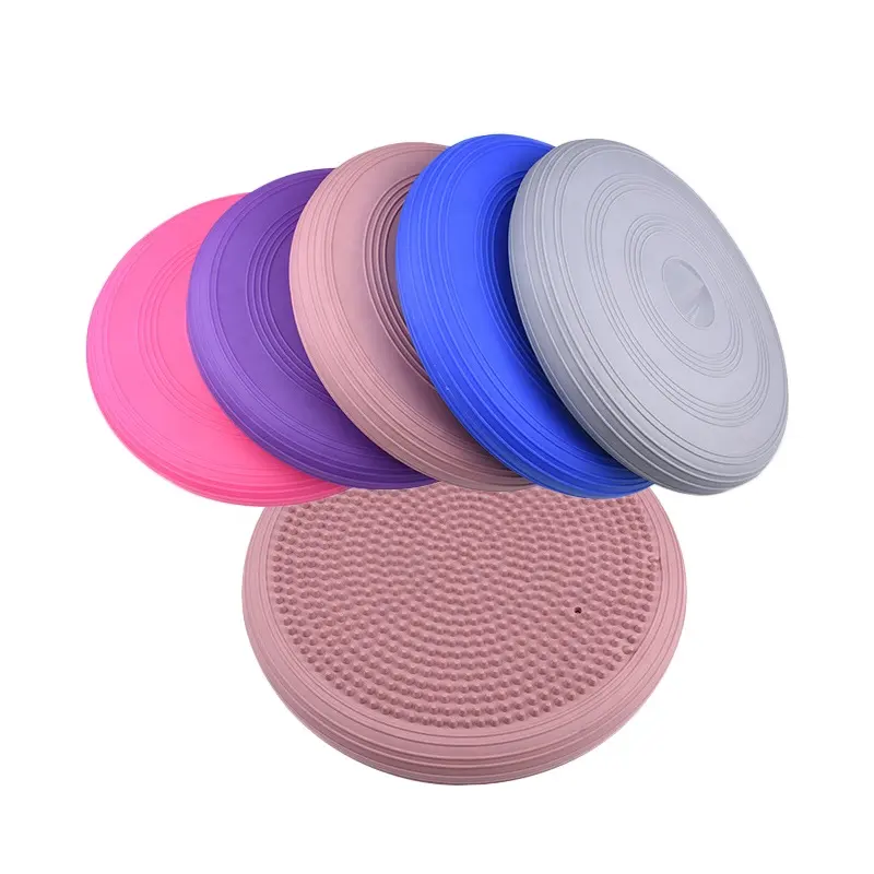 GYM Balancing Disc PVC Yoga Massage Balance Mat Disc Aufblasbares Wackel kissen Sitz Sport Fitness Übung Stabilitäts pad