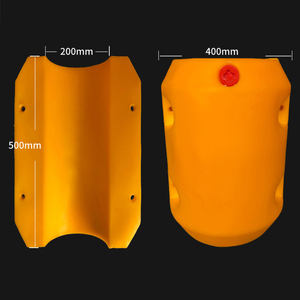 Boya de tubería de plástico duradera de fábrica de 400*500MM, barrera flotante LLDPE, flotadores de tubería de dragado flotante - Product Image 4