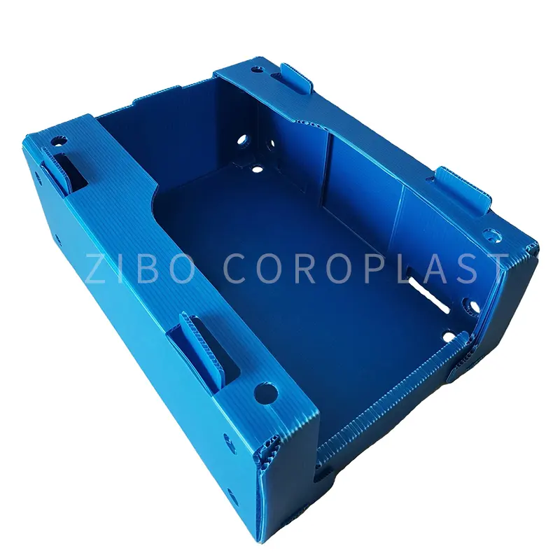 Correx corrugado personalizado apilable plegable para almacén ropa Almacenamiento de plástico cajas de recogida