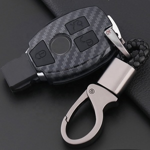Karbon FIBER ABS akıllı anahtarsız uzaktan anahtar kutu Fob konut koruyucu kapak için C E S M CLS CLK ces GL Class Mercedes Benz için - Product Image 2