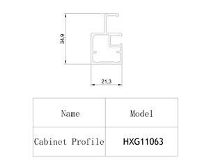 Profilo di estrusione in lega di alluminio con struttura in alluminio mobile da cucina mobile - Product Image 5