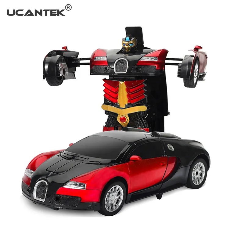 Vendita calda giocattoli telecomandati di alta qualità rc car transform robot toy deformation dancing super robot car
