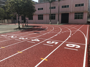 Standard PU and <strong>EPDM</strong> Hybrid Athletic Track Sports Flooring Tartan Running Track with High Performance Rubber Granule - Product Image 3