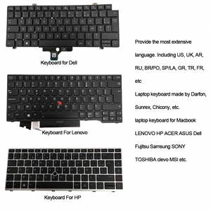 Teclado portátil para Macbook Mac LENOVO HP Elitebook 840 G3 G5 ACER ASUS Dell Fujitsu Samsung TOSHIBA MSI Notebook Keyboard - Product Image 3