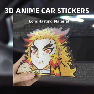 Hot Bán 3D Dạng Thấu Kính Anime Itachi Sticker Jujutsu Kaisen Xe Trang Trí Nội Thất Sticker Vật Liệu Vật Nuôi Thân Thiện Với Môi Chết Cắt - Product Image 3