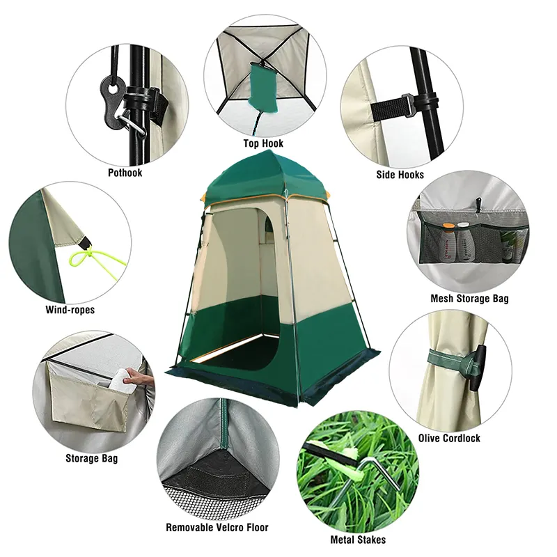 Camping en plein air portable plage change room pop up intimité camping toilettes tente douche tente