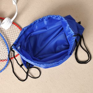 Sublimación Cadena de nylon impermeable bolsa con cordón logotipo personalizado poliéster mochila gimnasio deporte bolsa con cordón - Product Image 4