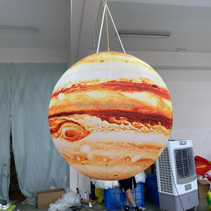 Sekiz gezegen güneş sistemi dekorasyon için Led ışık ile şişme gezegen balon - Product Image 1