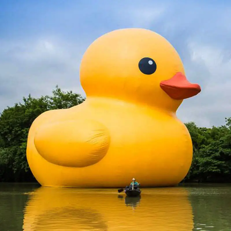 Pato inflável gigante bóia inflável pato amarelo pato inflável personalizado