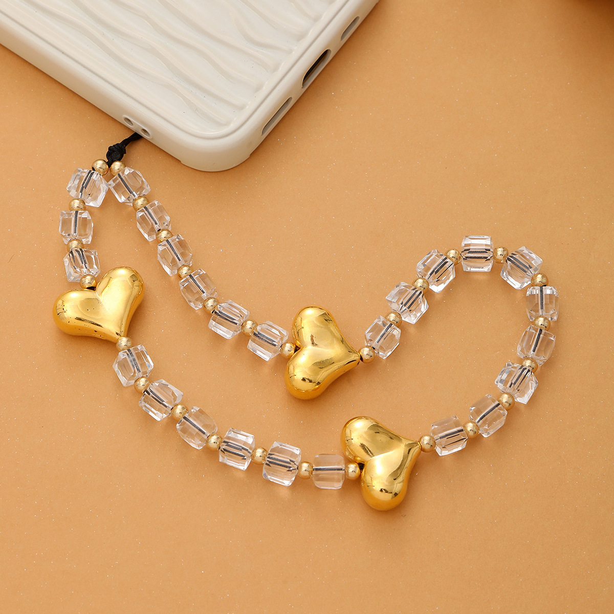 Cadena de oro del teléfono móvil del amor K1730