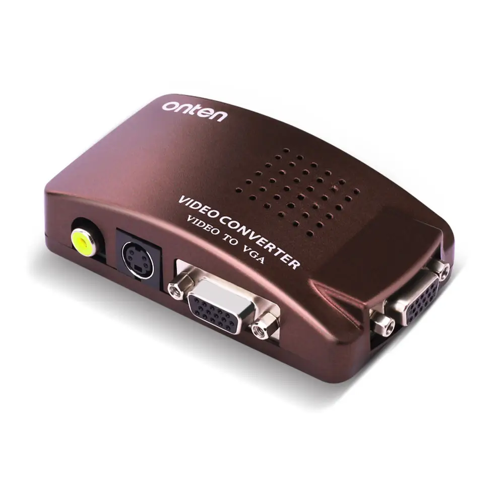 Ordinateur portable VGA VERS TV AV RCA Composite Signal S-vidéo Mini convertisseur vidéo en ligne