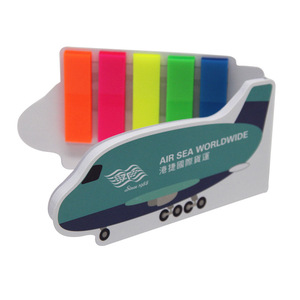 Sáng Tạo vỏ cứng Bìa Memo Pad phim hoạt hình máy bay tàu xe dính lưu ý lưu ý tin nhắn hình dạng đặc biệt dính Lưu ý thiết lập - Product Image 1