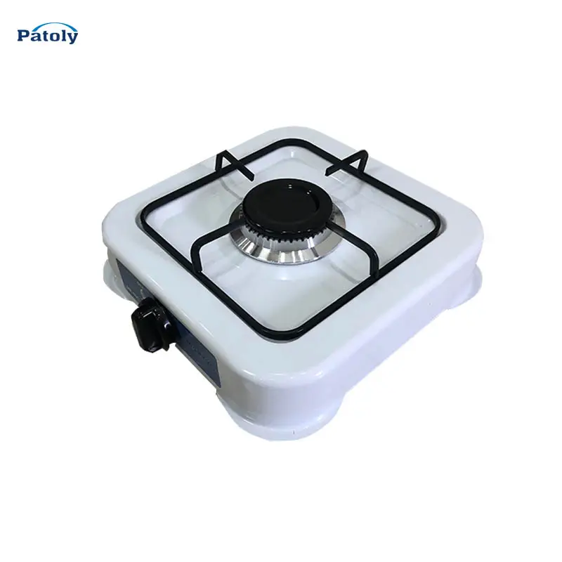 Bán Buôn Nhà Máy 1 Burner Bảng Trắng Men Đen Châu Âu Gas Hob Giá Thấp Xách Tay Bảng Top Bếp Gas Bếp