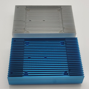 Custom Al 6063 Extruded Peltier <strong>1m</strong> Anodized Led Heat Sink Cnc Milling Part <strong>Heatsink</strong> Aluminum Extruded for Led Cooling System - Product Image 2