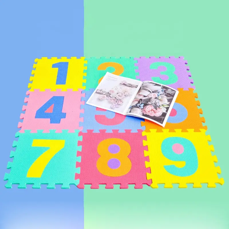 Nuovo Design Non tossico numeri per bambini lettere tappetino da gioco in schiuma EVA tappetini Puzzle per bambini