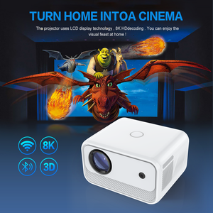 Mini proyector 4K Android inteligente Bluetooth wi-fi WiFi descargar aplicaciones Android en proyector de cine en casa - Product Image 4