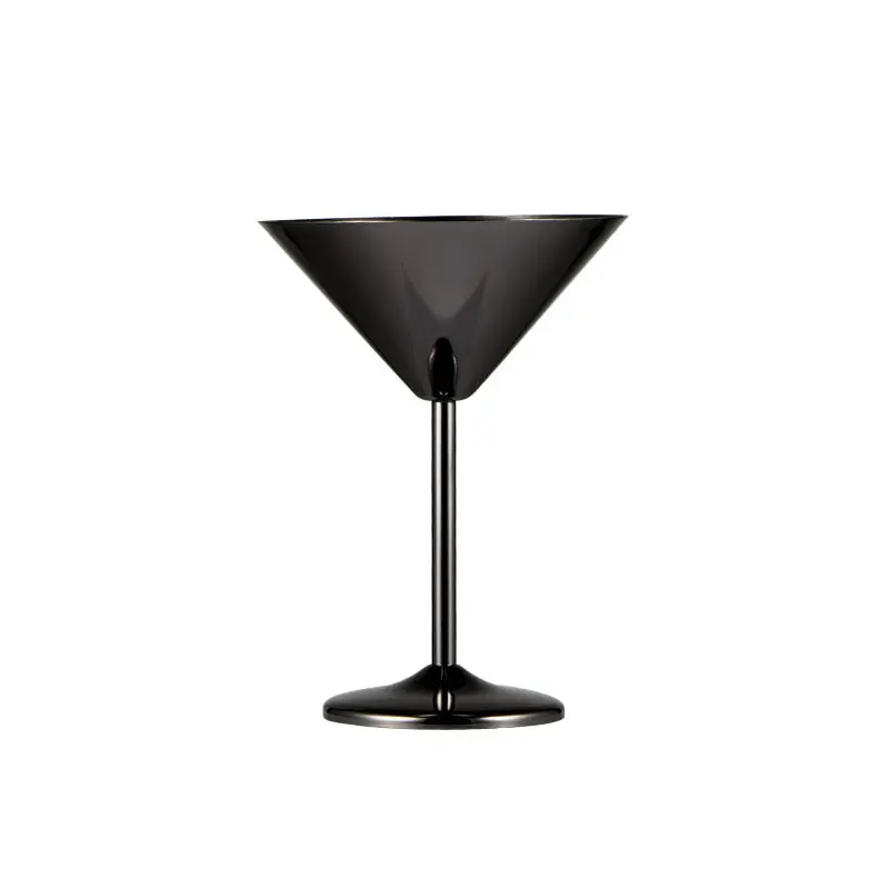 Unieke Spiegel Gepolijste Afwerking Metalen Cocktailglazen Stalen Martini-Glazen Van Roestvrij Staal